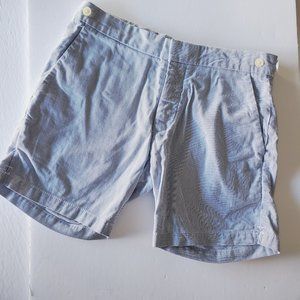CLUB MONACO 100% Cotton Striped Nautical Shorts